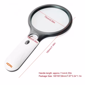 Hand Held Mangnifier with 3LED
